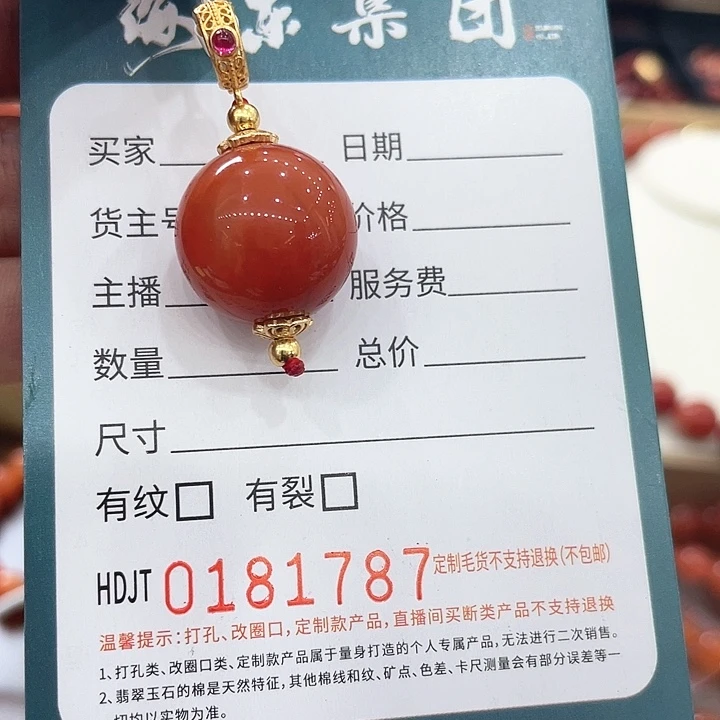 颈饰银S925镶嵌南红玛瑙HDJT0181787
