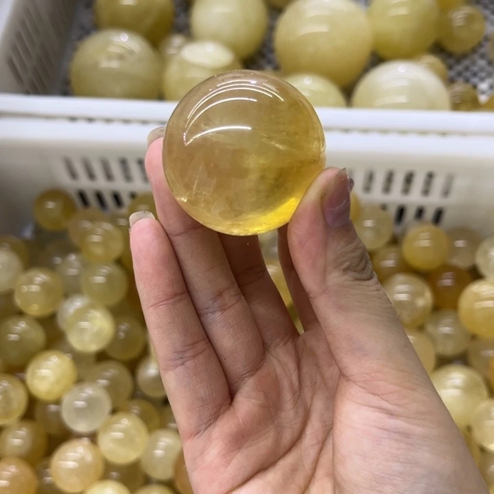 水晶未镶嵌发饰黄球