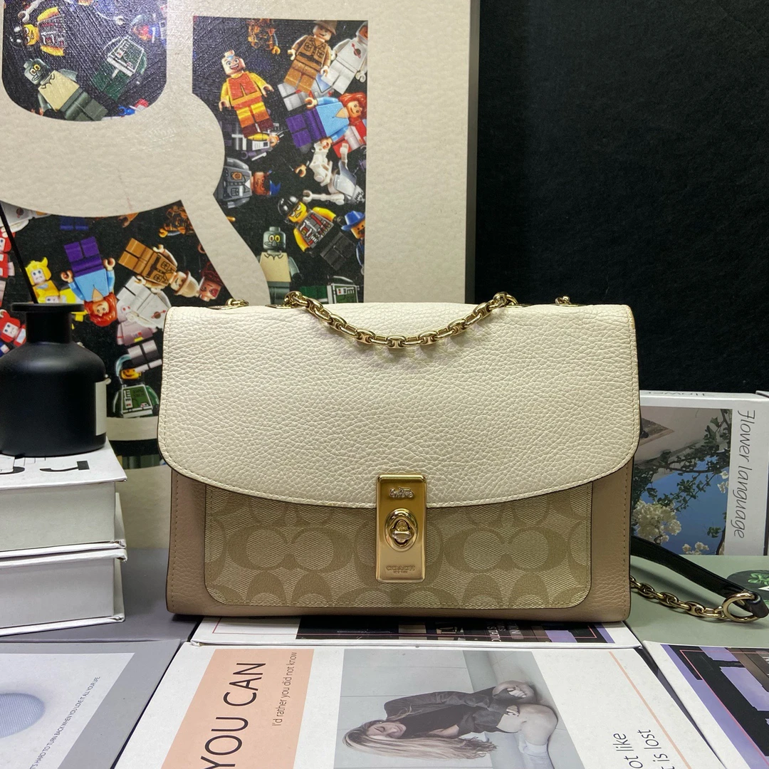 95新 COACH/蔻驰 23168斜挎包26*18