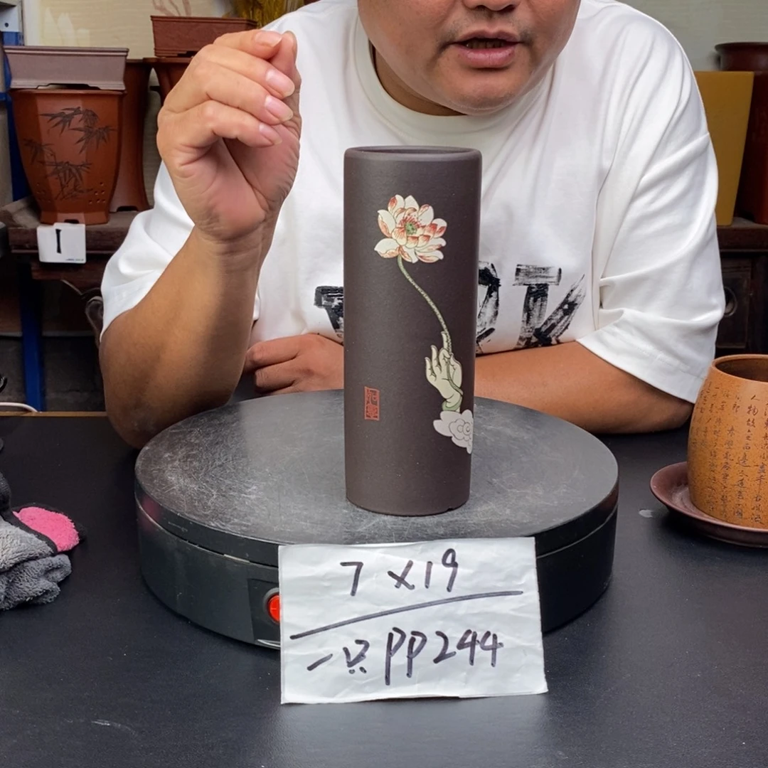 紫砂花盆货号一只PP244