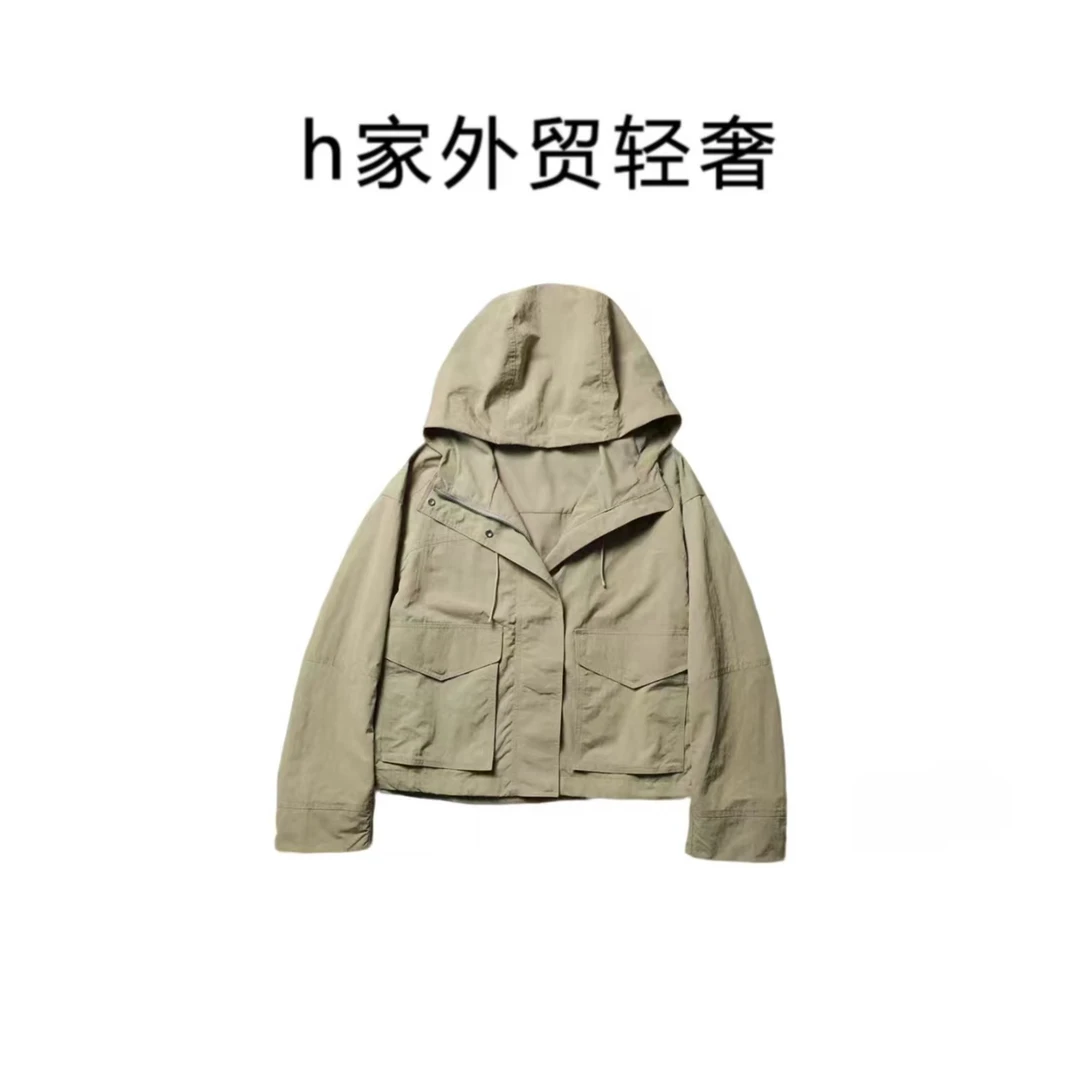 【胡哥海淘】L家25年新款Hooded系列户外运动夹克哑光光泽3D立体裁