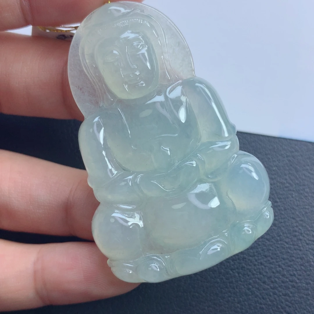 翡翠颈饰未镶嵌观音