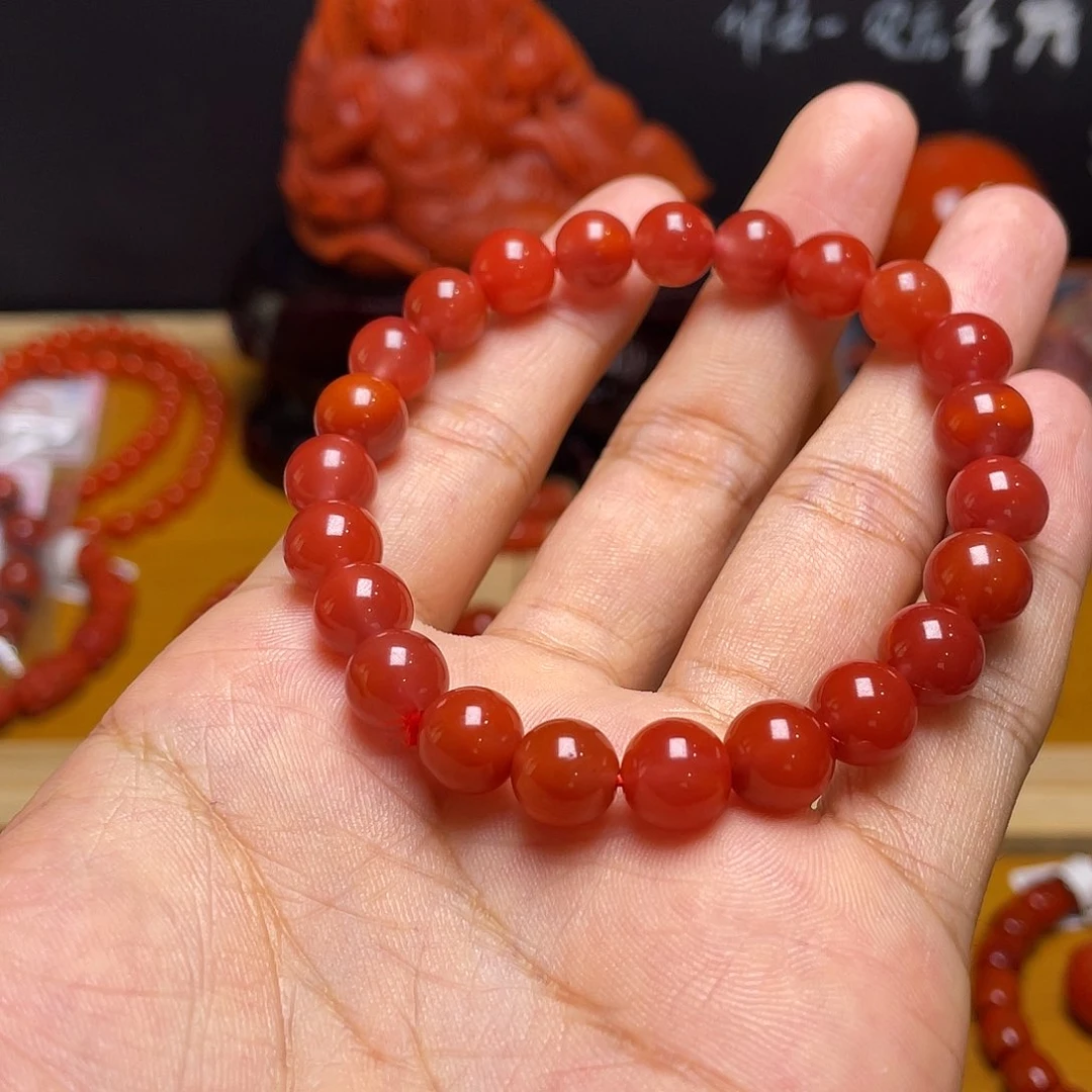 南红玛瑙手串未镶嵌