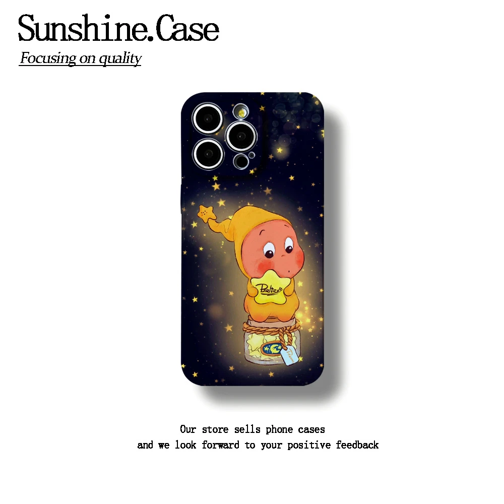 闪光星星人软壳适用苹果oppo华为vivo小米手机壳防摔全包ins