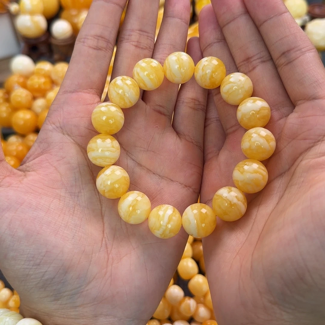 琥珀未镶嵌珠宝奇石15mm同料