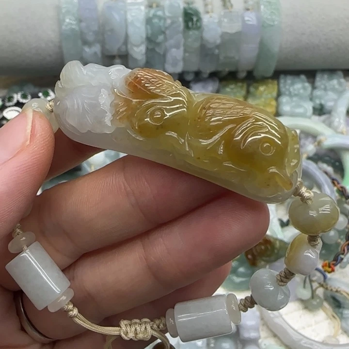 7***姐未镶嵌手链翡翠手牌