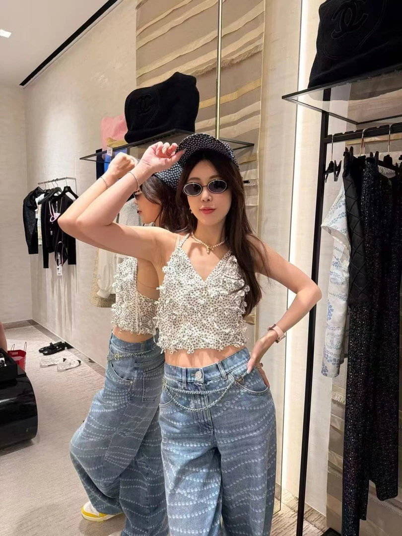 lbubu6月狂欢季【CC】香家新款满花满印吊带背心