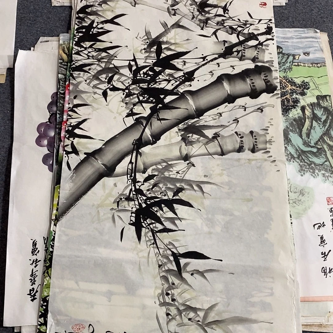 国画画画真的画画