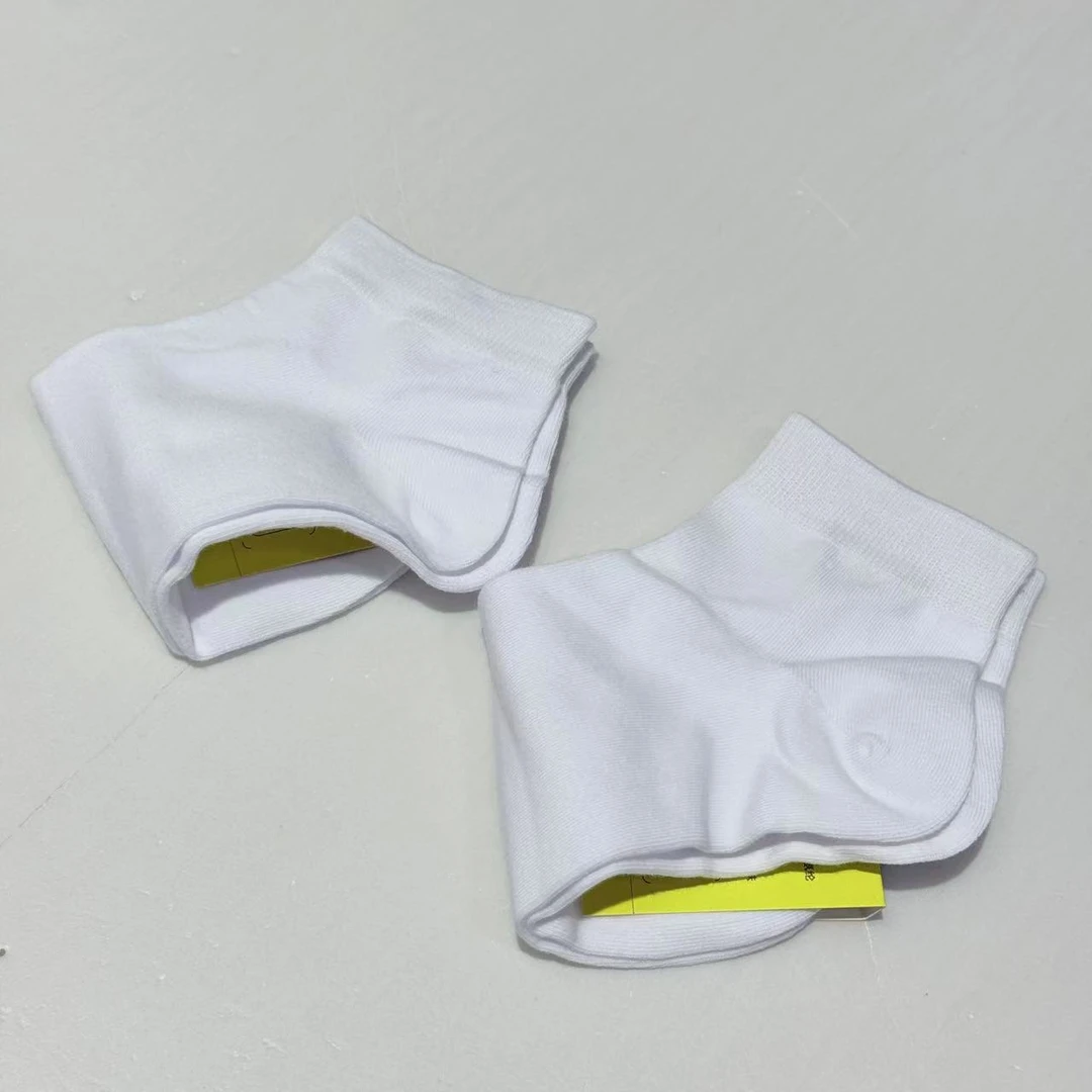 4558号2355#纯色舒适透气四季款中筒袜男女同款