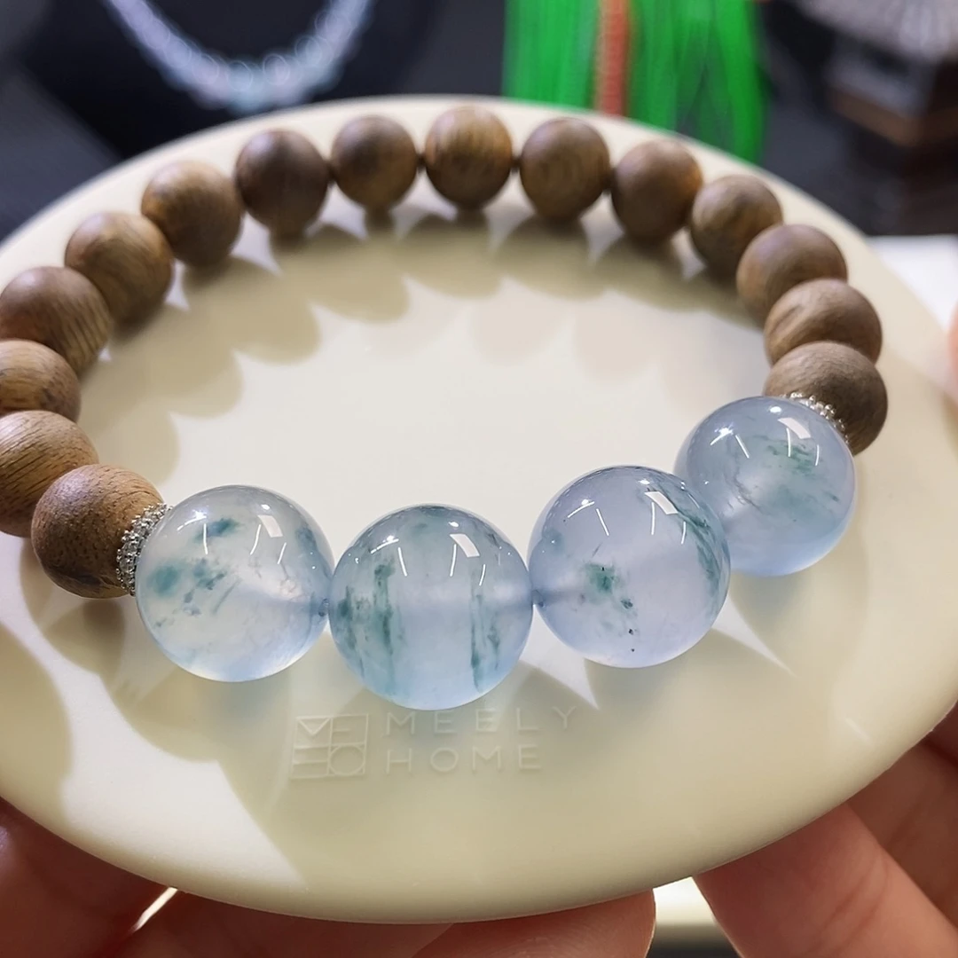 未镶嵌挂件翡翠半串