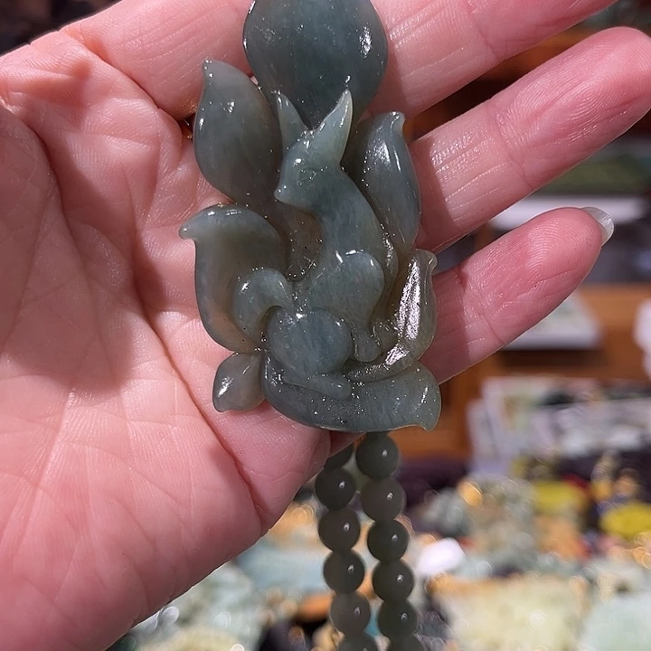 未镶嵌岫玉毛衣链
