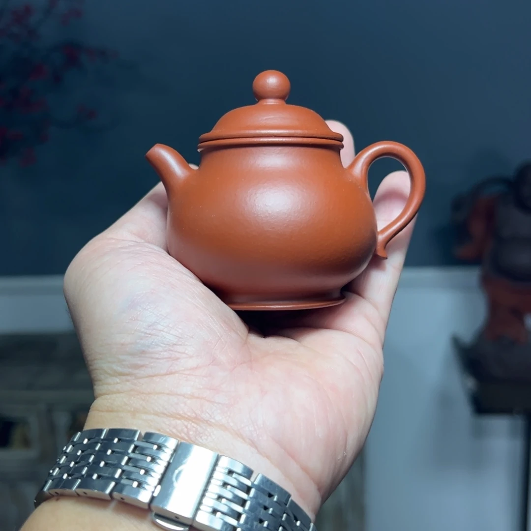 茶壶紫砂朱泥高潘微瑕