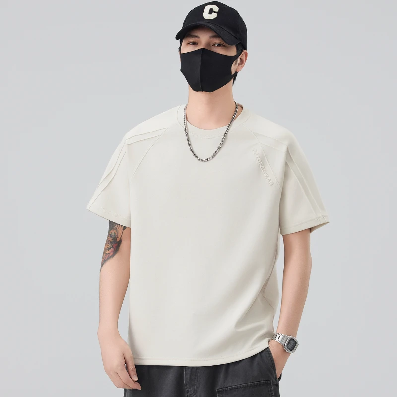 果冻棉重磅短袖t恤男士春夏季2025新款圆领上衣男款半袖体恤夏装