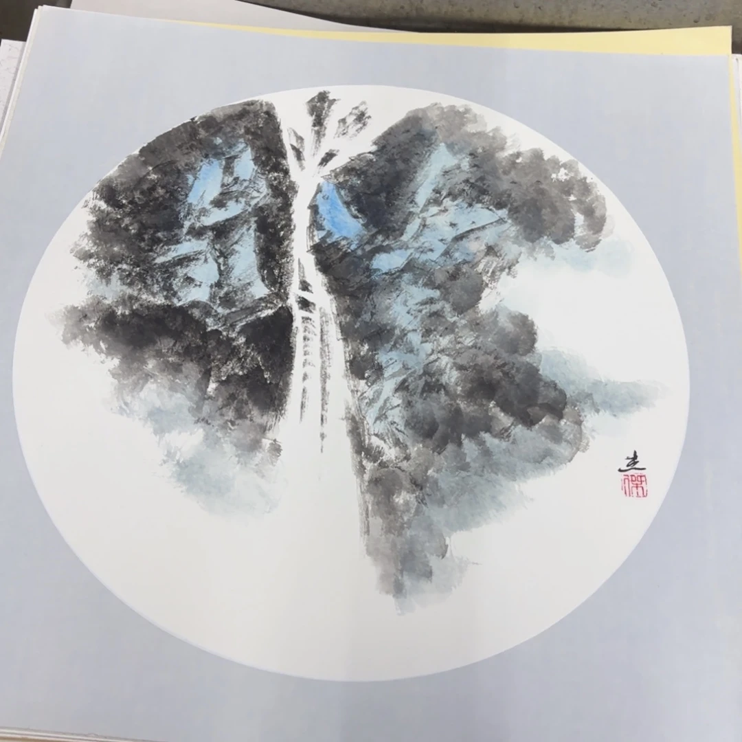 国画50-50卡纸作品艺