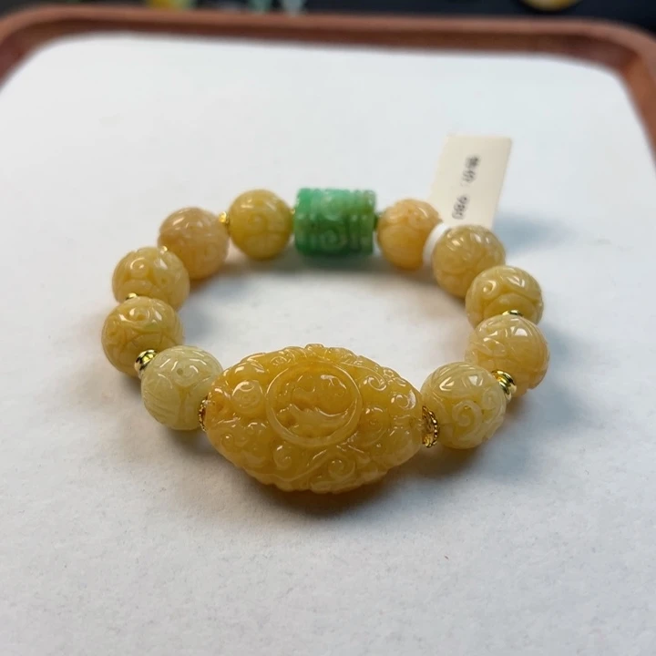 未镶嵌手链翡翠手串