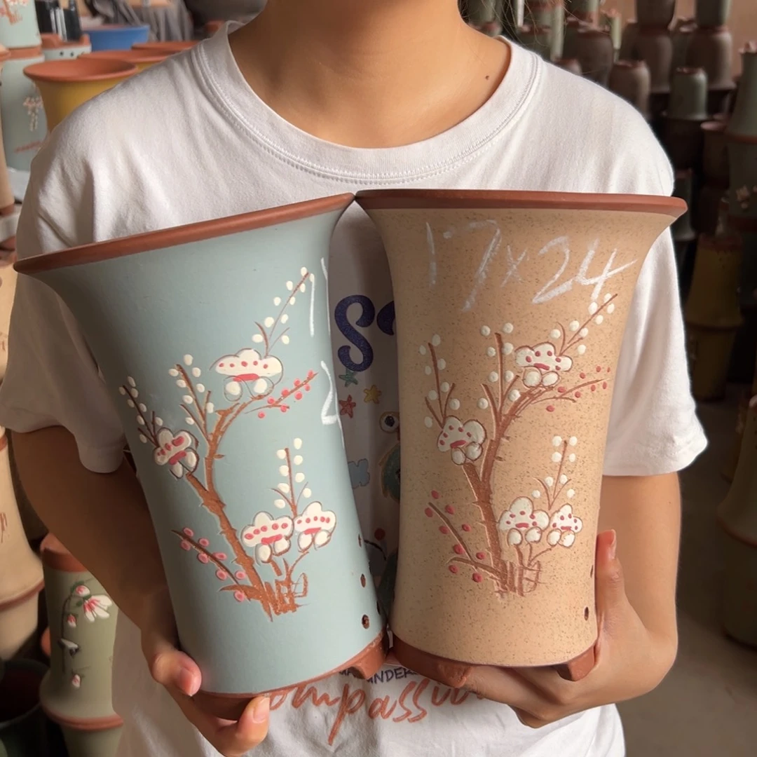 宜兴川阁紫砂花盆
