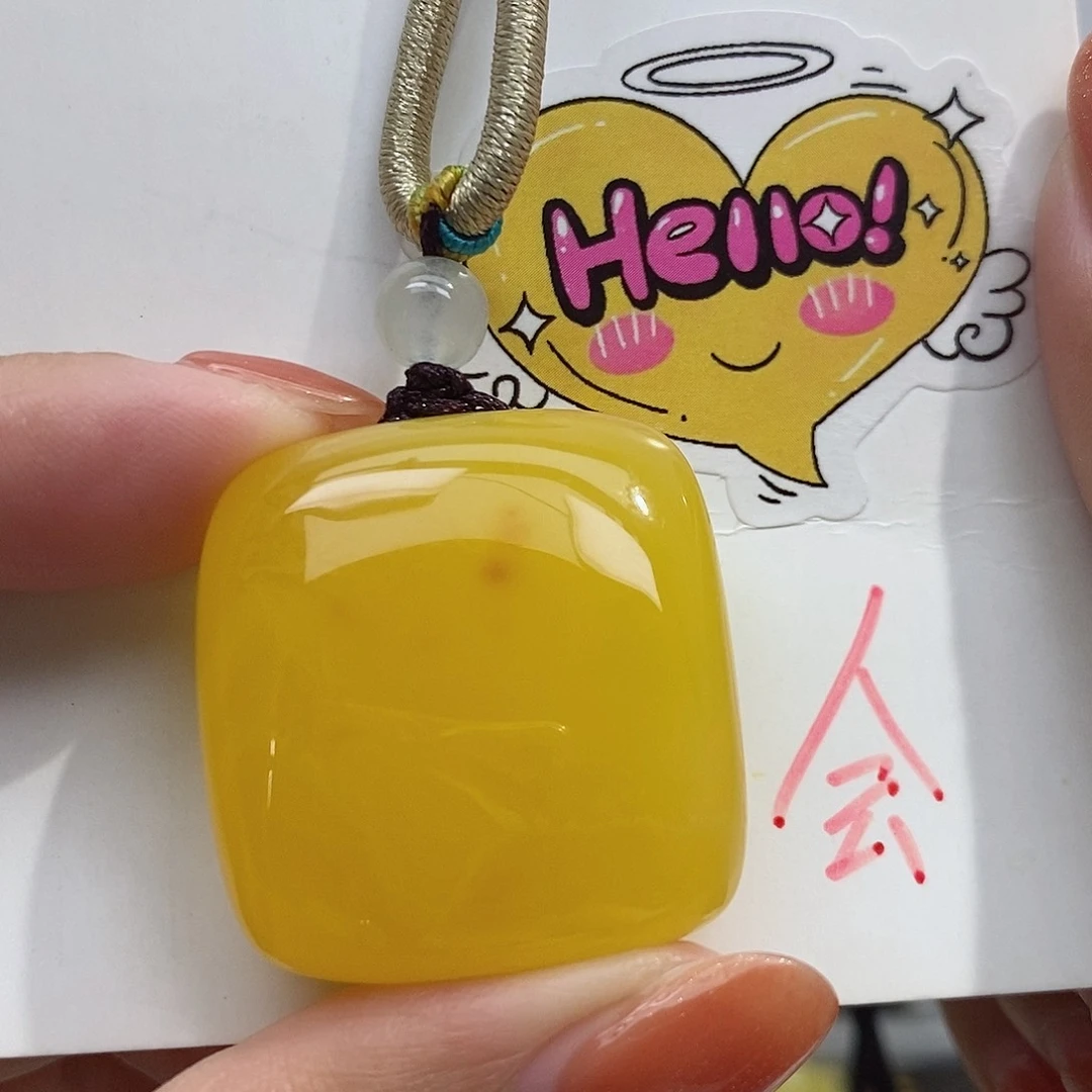 定制琥珀未镶嵌蜜蜡吊坠