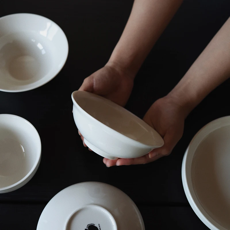 【瑕疵】Camus say 月白系列-6英寸窄边小碗 15×5.5cm 380ml