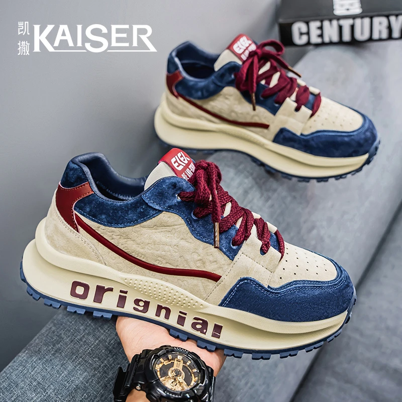 凯撒潮流男鞋休闲厚底老爹鞋时尚轻便运动鞋男士夏天鞋子潮鞋C109