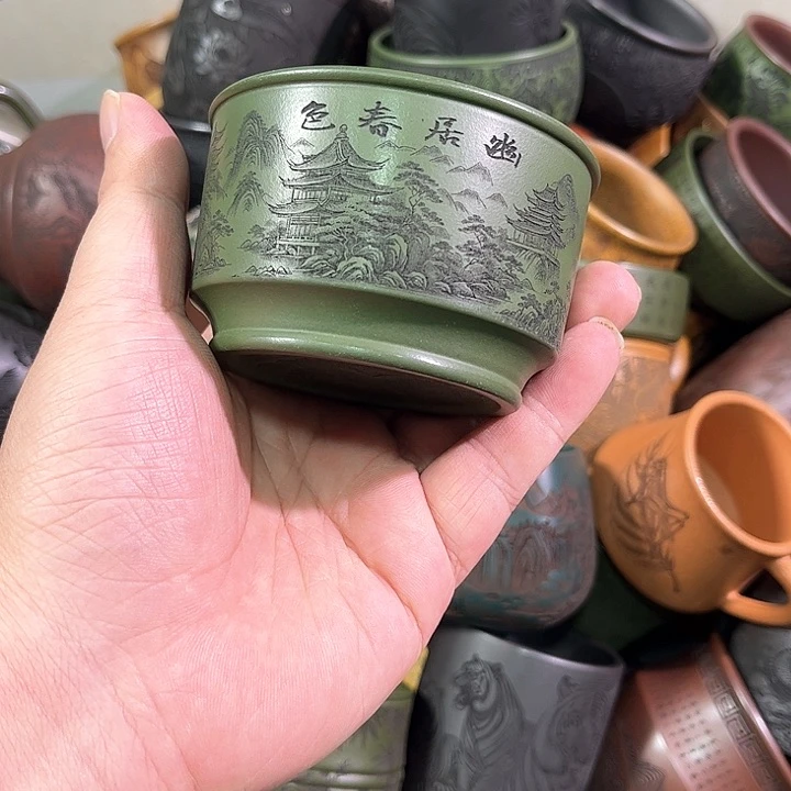 茶杯紫砂全手工紫砂主人杯