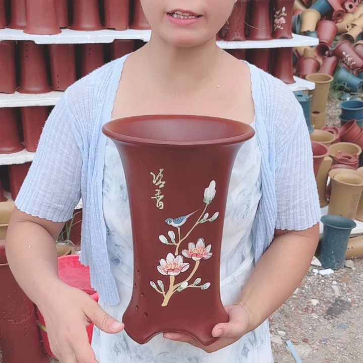 紫砂花盆宜兴紫砂精品花盆