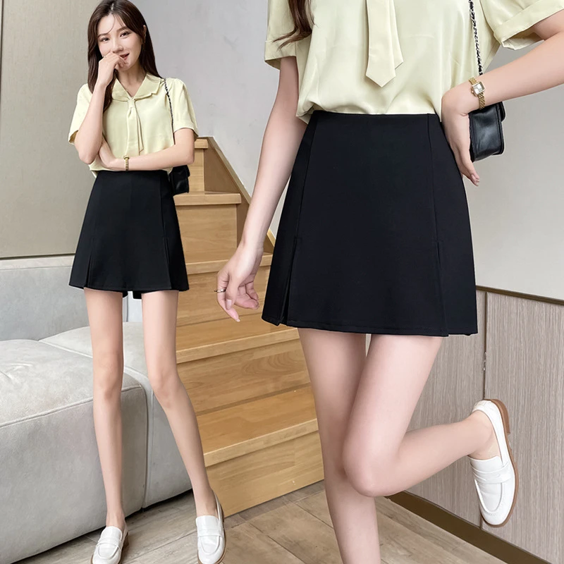 显瘦夏季高腰百搭时尚韩版气质A字设计感短裙半身裙 2024年新款女