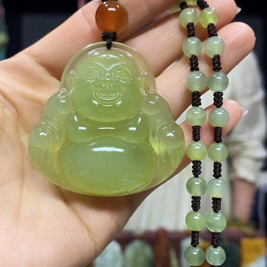 岫玉未镶嵌挂件吊坠