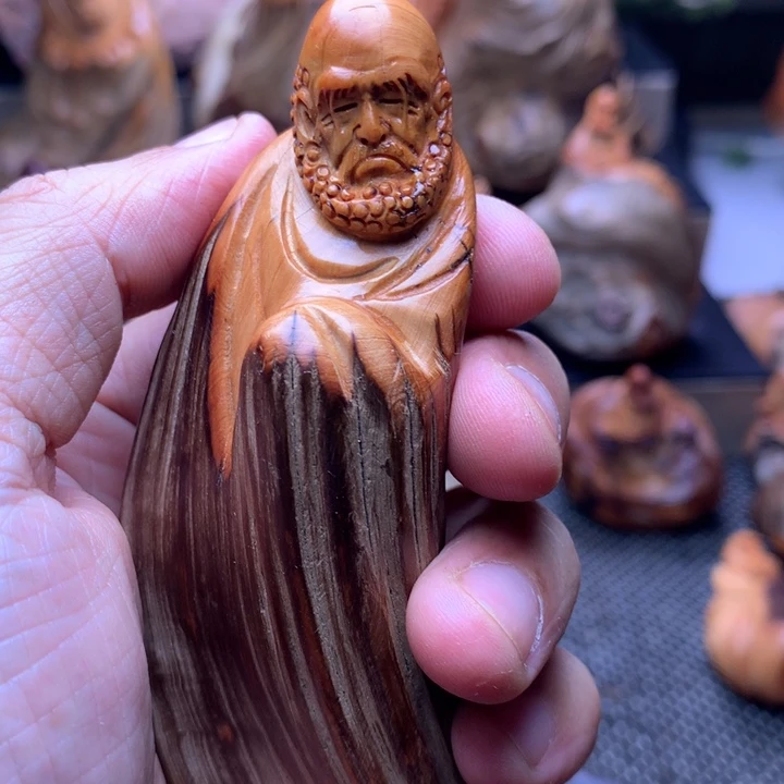 柏木（崖柏）崖柏陈化料手把件