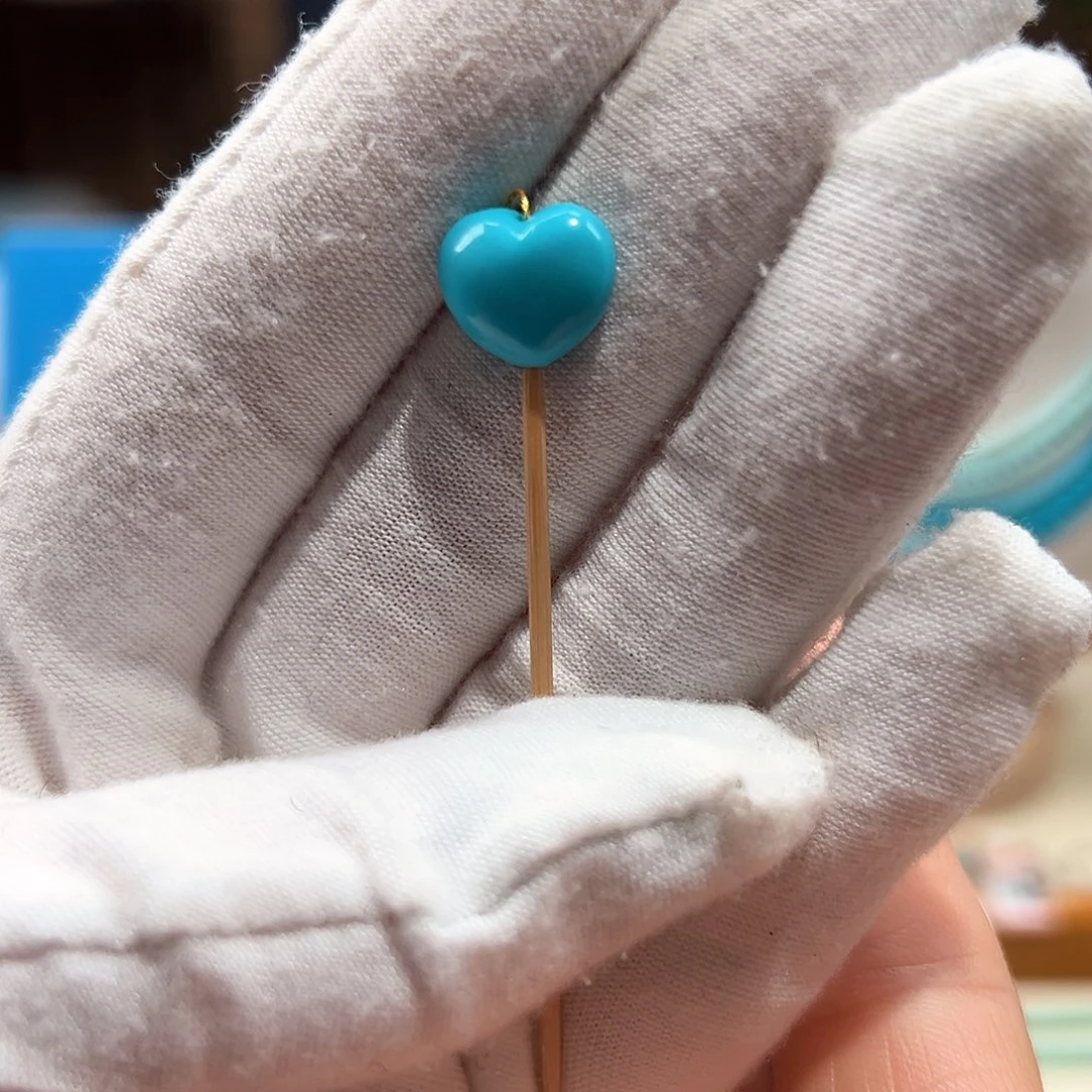 绿松石未镶嵌33 绿松石爱心 卡12+