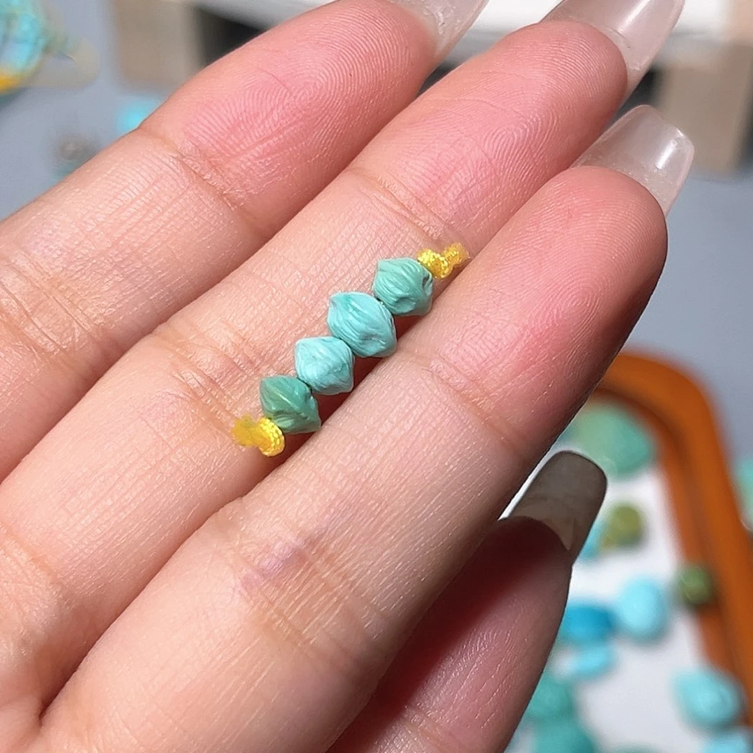 未镶嵌绿松石珠宝半成品
