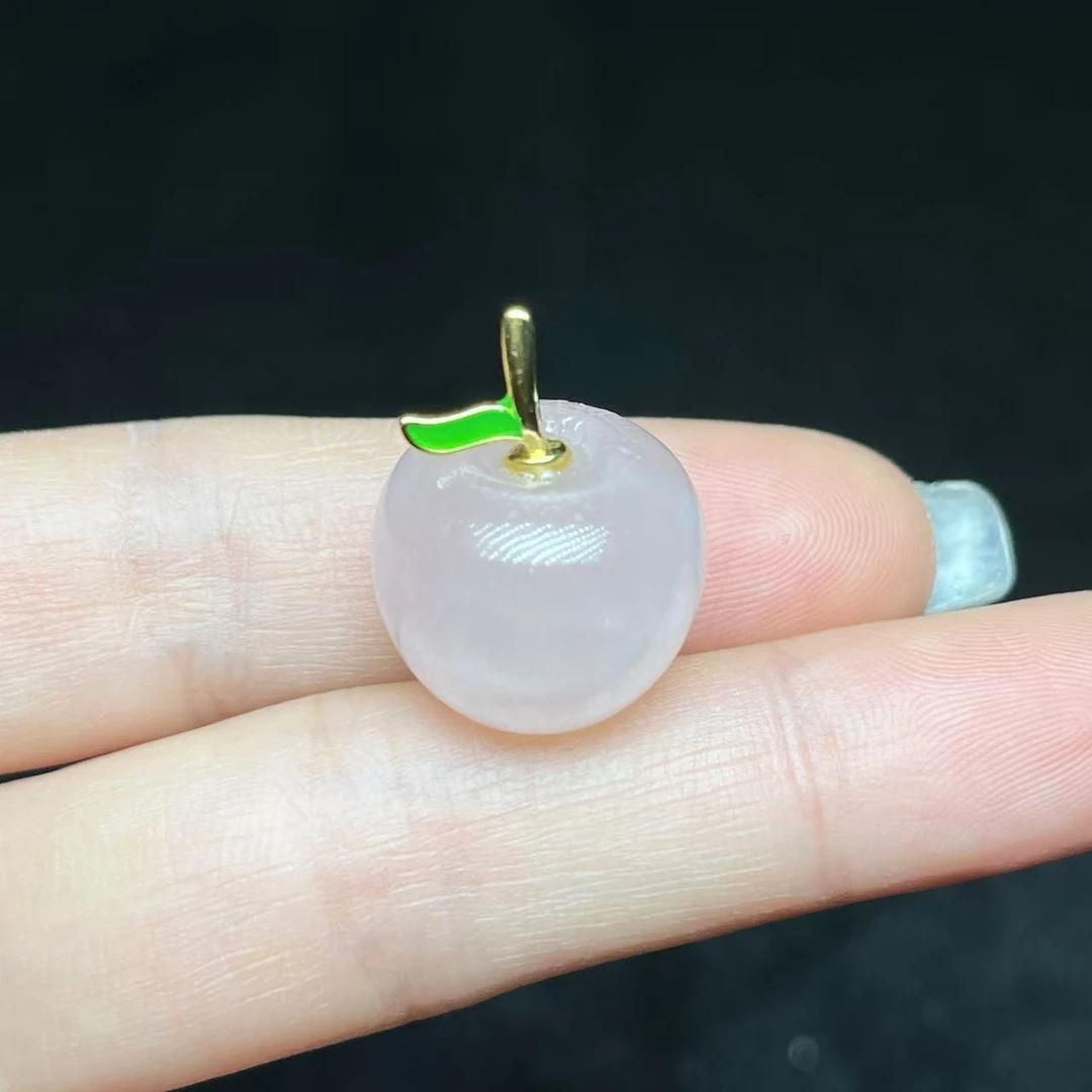 【大吉珠宝】粉水晶苹果吊坠HL01H304【尺寸14*16】多样性发一