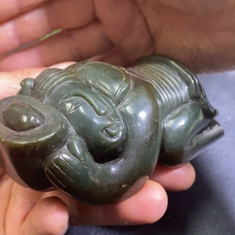 白玉菩提吊坠摆件