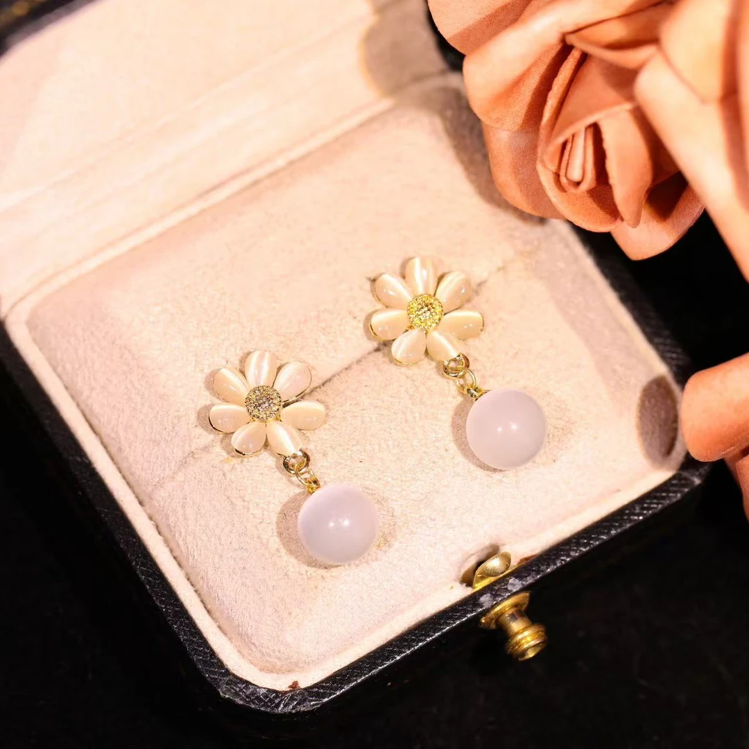 铜合金耳饰 【英子】轻奢时尚气质百搭高级小众设计感耳饰RH0980