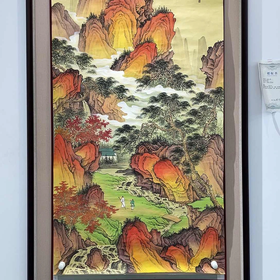 国画凌行志手绘作品