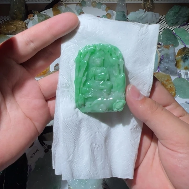 翡翠项链未镶嵌这****～天然