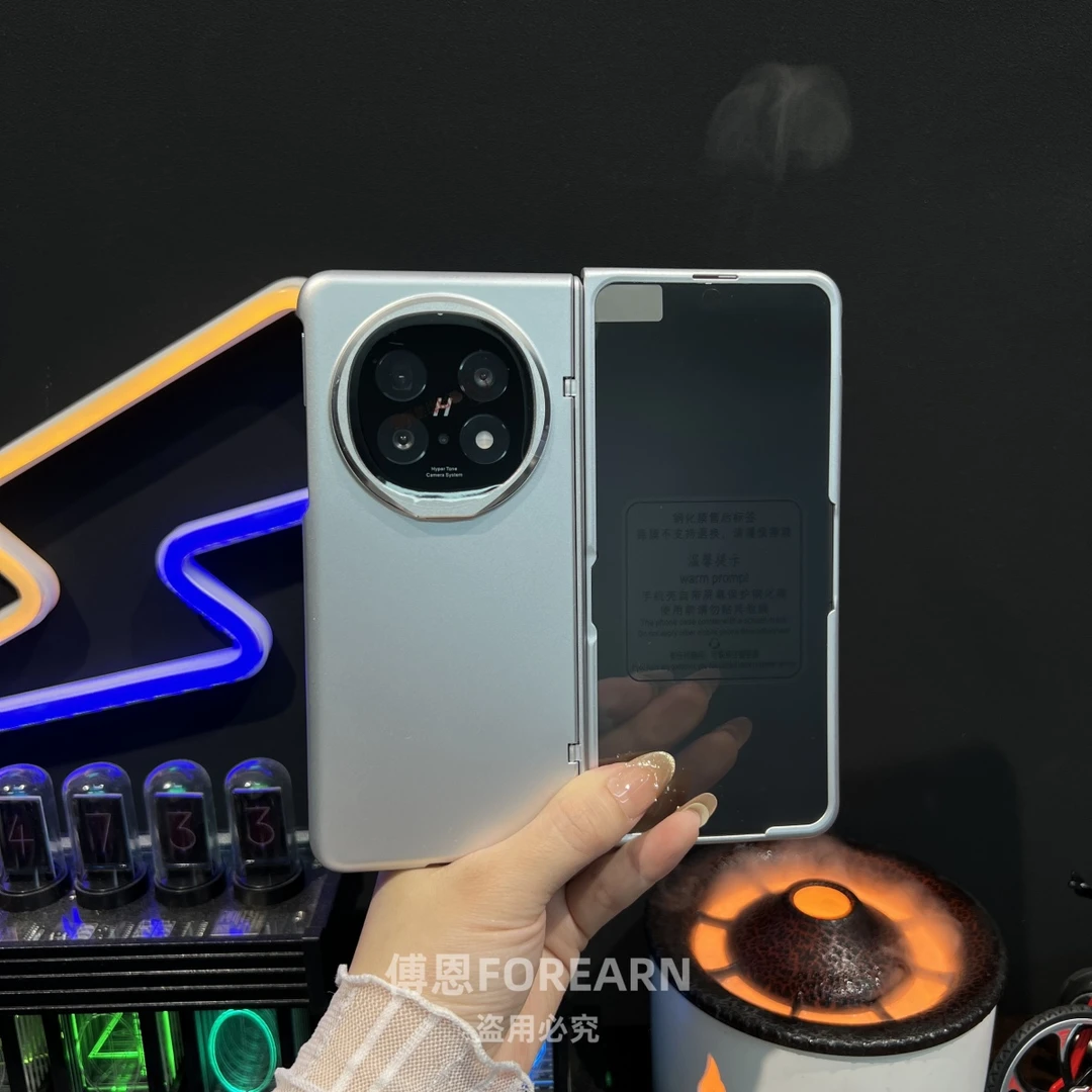 适用于OPPOFindN5手机壳findn5磁吸支架防窥保护套中轴壳膜一体