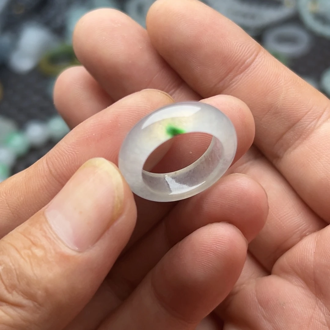 定制翡翠未镶嵌圈口14