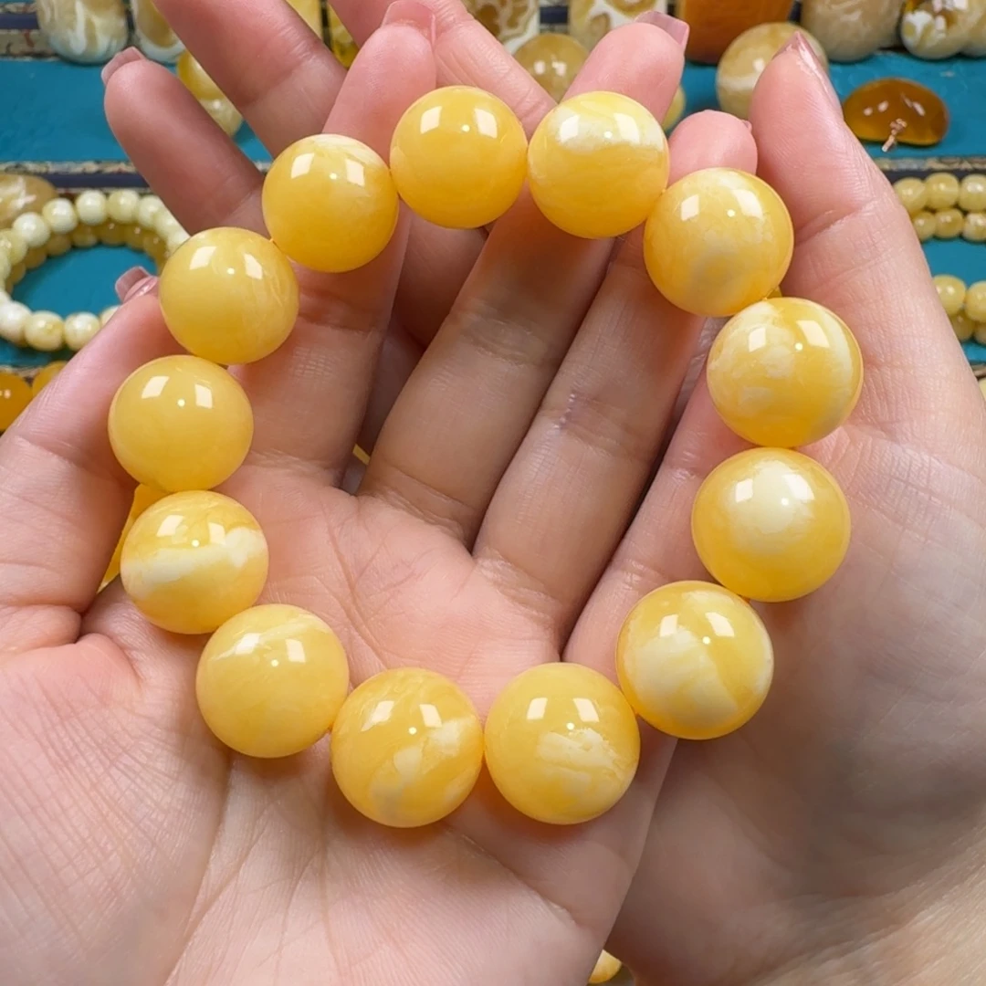 琥珀未镶嵌手链同料