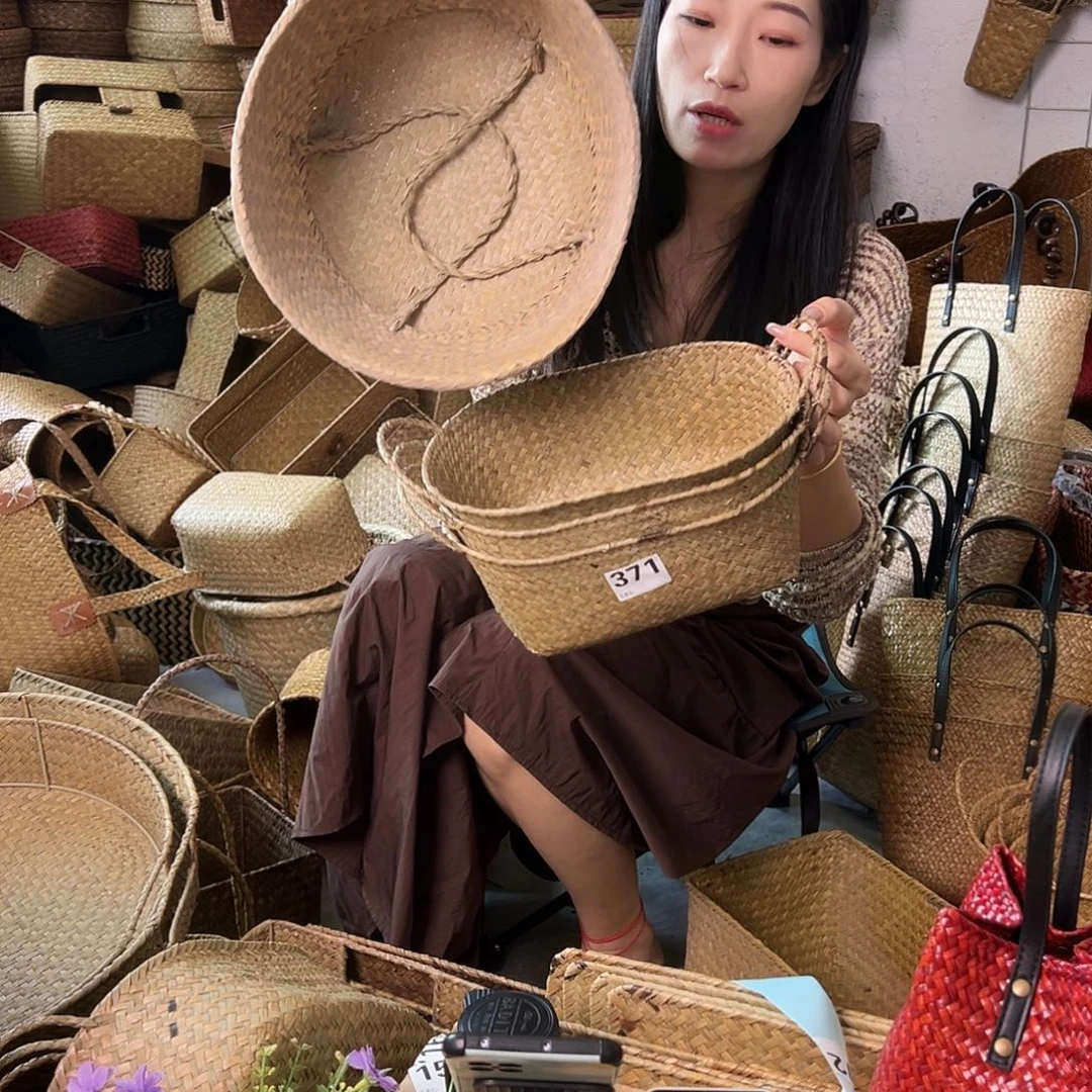 草编草编包/草编收纳盒微瑕疵