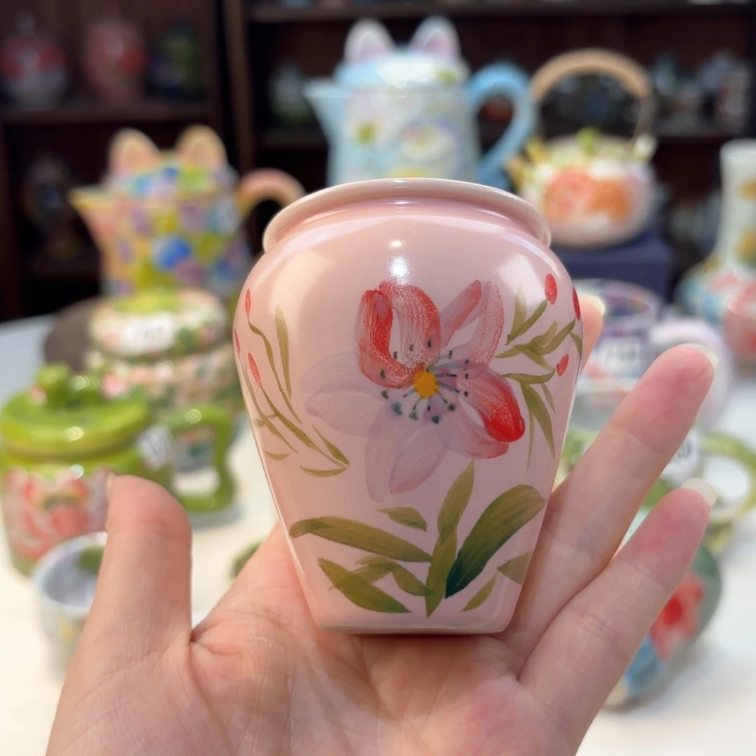 景德镇手绘高温釉下彩陶瓷茶具