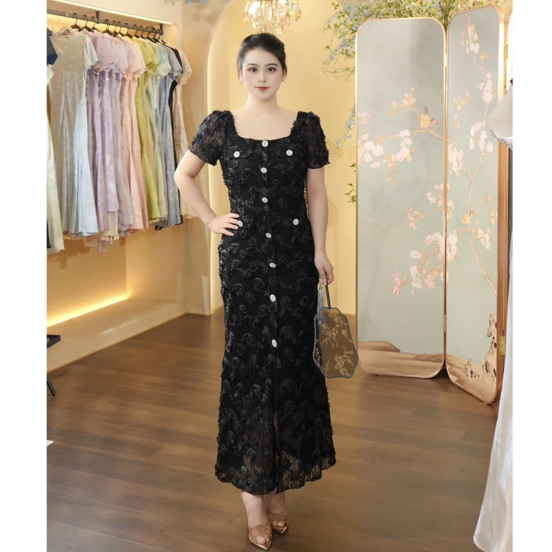 冰冰定制-018（白茶初夏）连衣裙DMN996