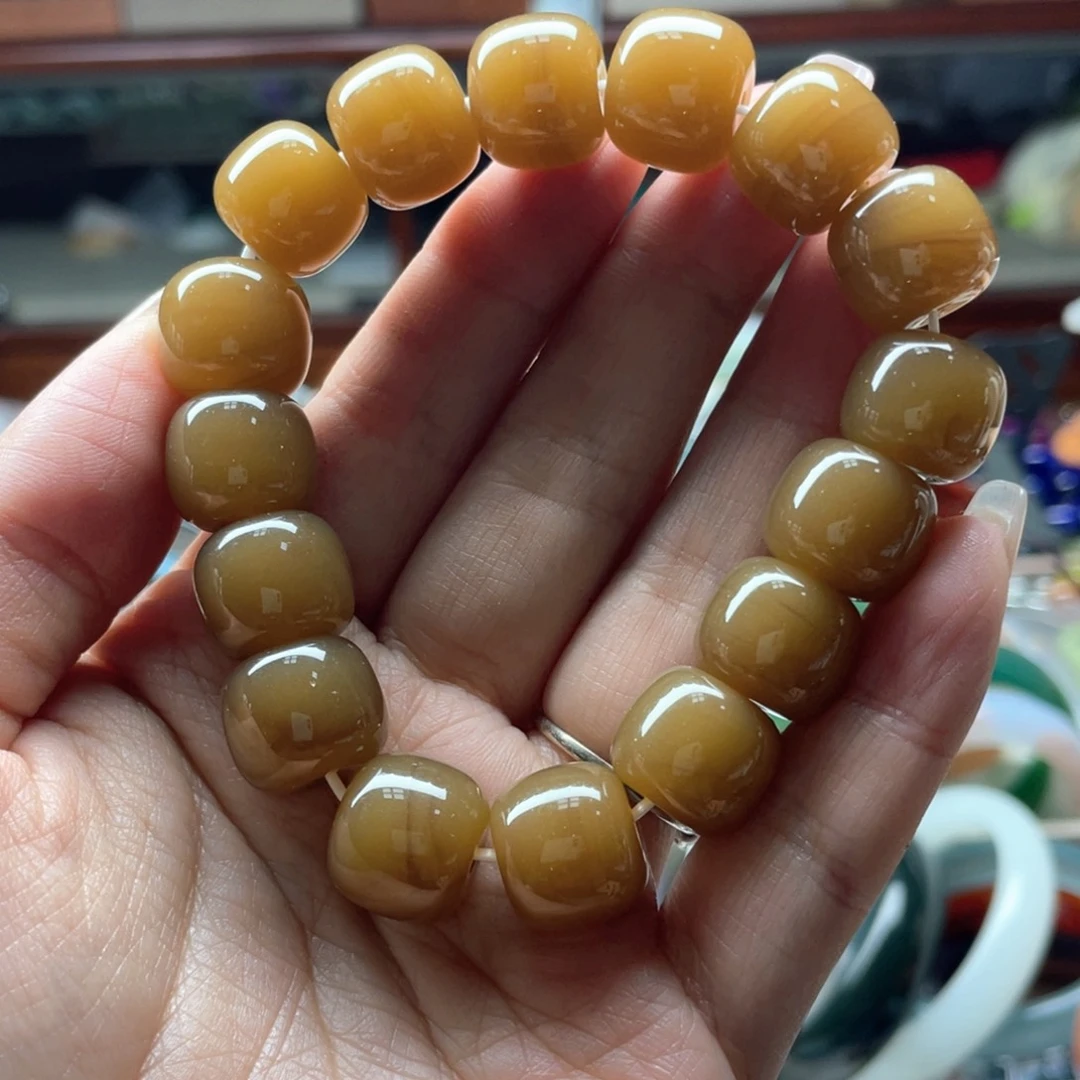 蛇纹石玉未镶嵌手链