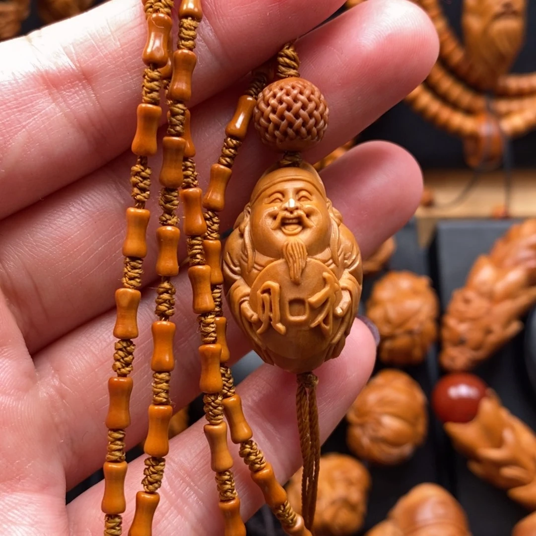 橄榄核手串财神链子