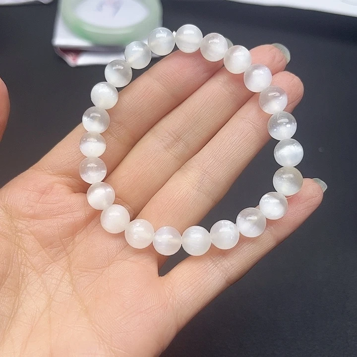 大理石纯铜白色手链