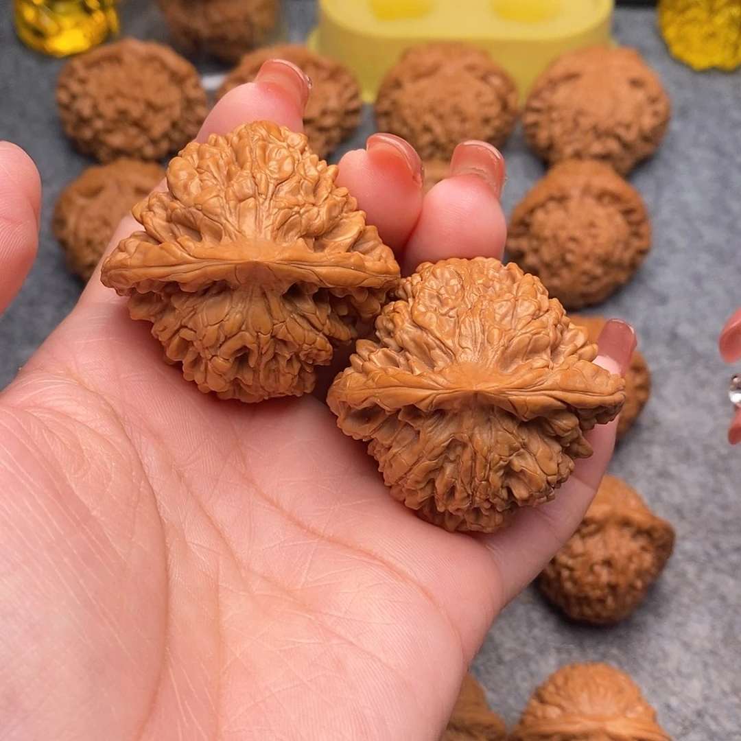 文玩核桃把件精品官帽45全品