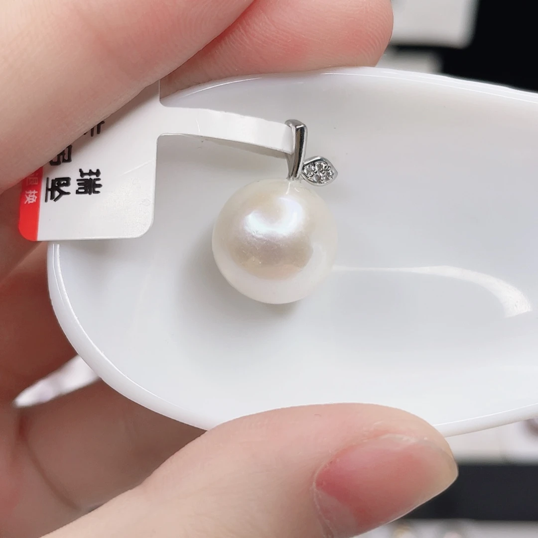 合金淡水珍珠吊坠(赠链)