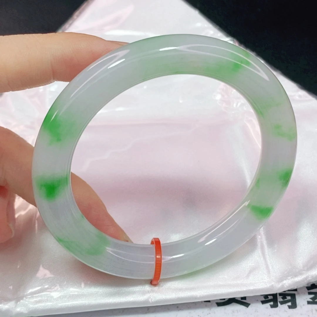 未镶嵌手镯翡翠55.5圆镯