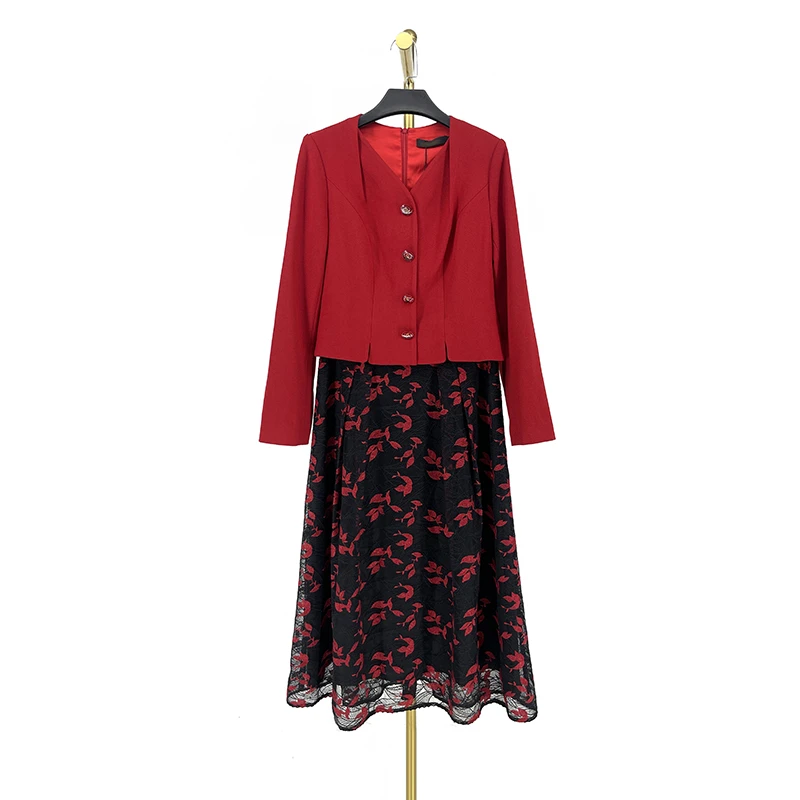 秋冬新款洋气时尚气质连衣裙 欧5091P