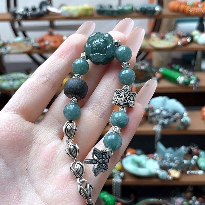 翡翠未镶嵌手链饰品