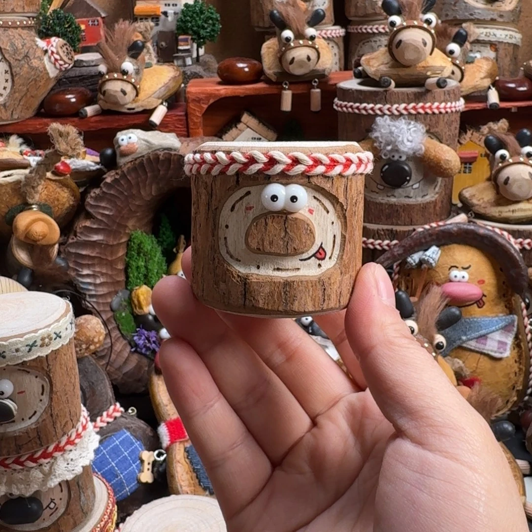 倔***角香榧木小号樟木墩墩812